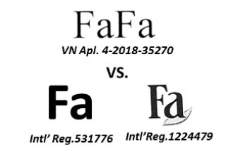 Đề nghị không cấp Đăng ký nhãn hiệu “FaFa” bị từ chối.